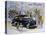 Poster Advertising the Ford Anglia Car-null-Stretched Canvas