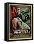 Poster Advertising the French Version of the Film, 'The Horror of Dracula'-French School-Framed Stretched Canvas