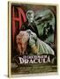 Poster Advertising the French Version of the Film, 'The Horror of Dracula'-French School-Stretched Canvas