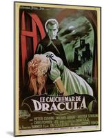 Poster Advertising the French Version of the Film, 'The Horror of Dracula'-French School-Mounted Giclee Print