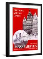 Poster Advertising the German Africa Lines, 1937-null-Framed Giclee Print