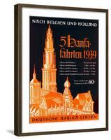 Poster Advertising the German Africa Lines, 1939-null-Framed Giclee Print