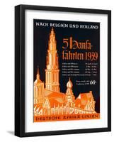 Poster Advertising the German Africa Lines, 1939-null-Framed Giclee Print