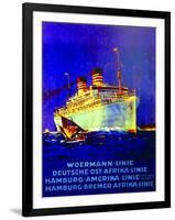 Poster Advertising the German East Africa Line, 1928-null-Framed Premium Giclee Print