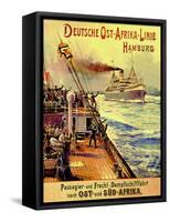 Poster Advertising the German East Africa Line, Hamburg, 1904-Stoewer Willy-Framed Stretched Canvas