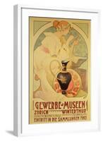 Poster Advertising the Gewerbe Museen, Zurich-null-Framed Giclee Print
