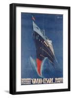 Poster Advertising the 'Giulio Cesare'-Italian School-Framed Giclee Print