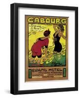 Poster Advertising the Grand Hotel, Cabourg, c.1910-Edouard Bernard-Framed Giclee Print