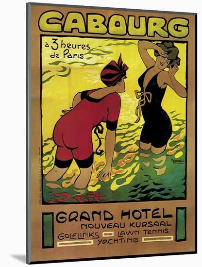 Poster Advertising the Grand Hotel, Cabourg, c.1910-Edouard Bernard-Mounted Giclee Print