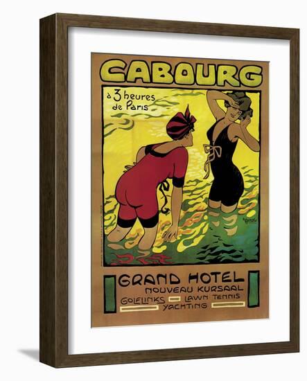 Poster Advertising the Grand Hotel, Cabourg, c.1910-Edouard Bernard-Framed Giclee Print