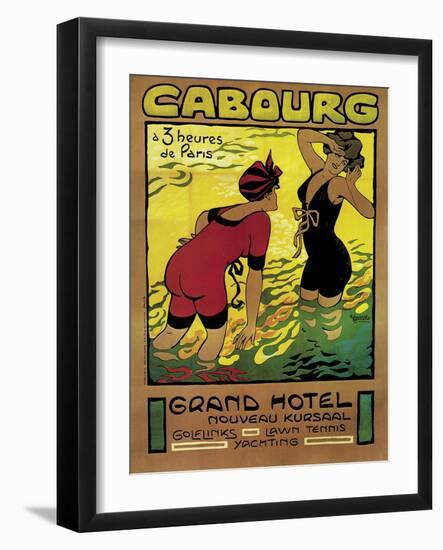 Poster Advertising the Grand Hotel, Cabourg, c.1910-Edouard Bernard-Framed Giclee Print