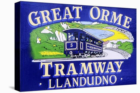 Poster Advertising the Great Orme Tramway-Welsh School-Stretched Canvas