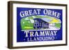 Poster Advertising the Great Orme Tramway-Welsh School-Framed Giclee Print