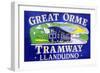 Poster Advertising the Great Orme Tramway-Welsh School-Framed Premium Giclee Print