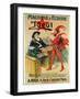 Poster Advertising the 'Ideal' Typewriter-French School-Framed Giclee Print