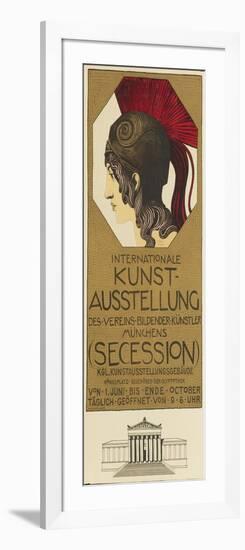 Poster Advertising the International Art Exhibition, Munich, 1898-Franz von Stuck-Framed Giclee Print