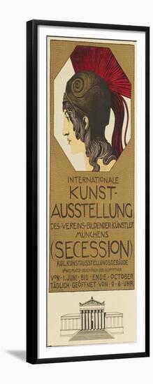 Poster Advertising the International Art Exhibition, Munich, 1898-Franz von Stuck-Framed Giclee Print