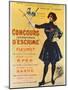 Poster Advertising the International Fencing Competitions, 1900-Pal-Mounted Premium Giclee Print