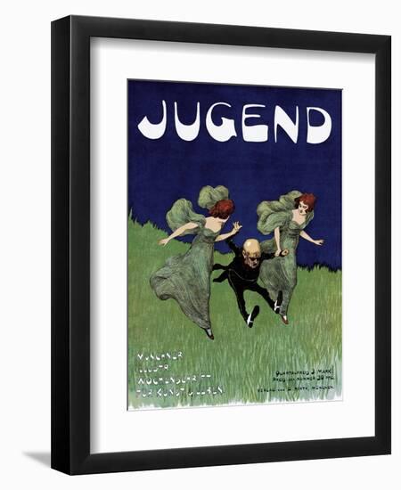 Poster Advertising the 'Jugend' Newspaper-Ludwig von Zumbusch-Framed Giclee Print