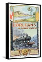 Poster Advertising the 'L'Orleans a Toute Vapeur' Railway Service, 1908-Georges Blott-Framed Stretched Canvas