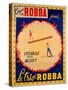 Poster Advertising the Ladder of Death at the 'Cirque Robba'-French School-Stretched Canvas