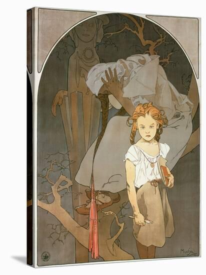 Poster Advertising the Lottery of the Union of South-West Moravia, 1912-Alphonse Mucha-Stretched Canvas