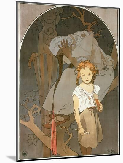 Poster Advertising the Lottery of the Union of South-West Moravia, 1912-Alphonse Mucha-Mounted Giclee Print