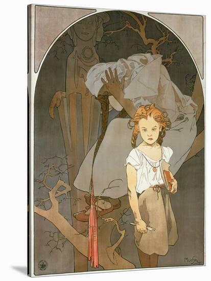 Poster Advertising the Lottery of the Union of South-West Moravia, 1912-Alphonse Mucha-Stretched Canvas