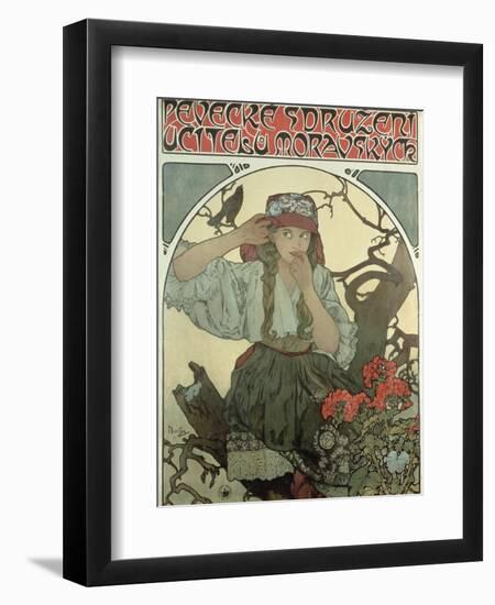 Poster Advertising the Moravian Teachers' Choir, 1911-Alphonse Mucha-Framed Giclee Print