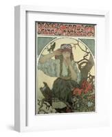 Poster Advertising the Moravian Teachers' Choir, 1911-Alphonse Mucha-Framed Giclee Print