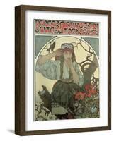 Poster Advertising the Moravian Teachers' Choir, 1911-Alphonse Mucha-Framed Giclee Print