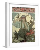 Poster Advertising the Moravian Teachers' Choir, 1911-Alphonse Mucha-Framed Giclee Print