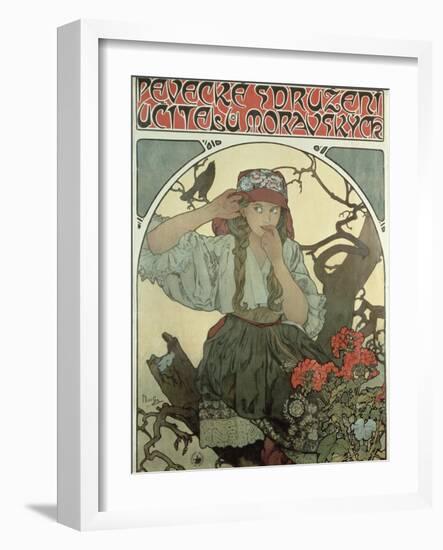 Poster Advertising the Moravian Teachers' Choir, 1911-Alphonse Mucha-Framed Giclee Print