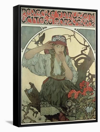 Poster Advertising the Moravian Teachers' Choir, 1911-Alphonse Mucha-Framed Stretched Canvas