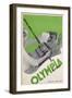 Poster Advertising the 'Olympia Portable' Typewriter-null-Framed Giclee Print