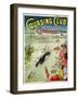 Poster Advertising the Opening of the Coursing Club at Courbevoie-null-Framed Giclee Print