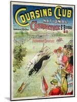 Poster Advertising the Opening of the Coursing Club at Courbevoie-null-Mounted Giclee Print