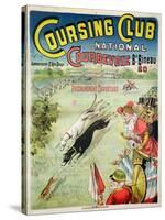Poster Advertising the Opening of the Coursing Club at Courbevoie-null-Stretched Canvas