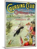 Poster Advertising the Opening of the Coursing Club at Courbevoie-null-Mounted Giclee Print