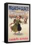 Poster Advertising the Palais De Glace Ice Rink on the Champs-Elysees-Albert Guillaume-Framed Stretched Canvas