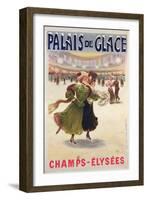 Poster Advertising the Palais De Glace Ice Rink on the Champs-Elysees-Albert Guillaume-Framed Giclee Print