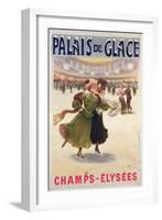 Poster Advertising the Palais De Glace Ice Rink on the Champs-Elysees-Albert Guillaume-Framed Giclee Print