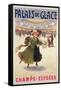 Poster Advertising the Palais De Glace Ice Rink on the Champs-Elysees-Albert Guillaume-Framed Stretched Canvas