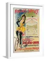 Poster Advertising the Palais-Sport in Paris, C.1895-null-Framed Giclee Print