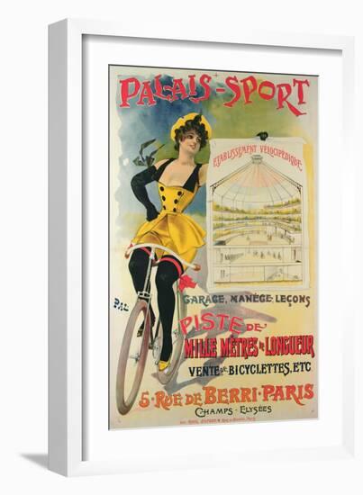 Poster Advertising the Palais-Sport in Paris, C.1895-null-Framed Giclee Print