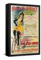 Poster Advertising the Palais-Sport in Paris, C.1895-null-Framed Stretched Canvas