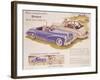 Poster Advertising the Peugeot 203, 1952-null-Framed Giclee Print