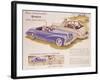 Poster Advertising the Peugeot 203, 1952-null-Framed Giclee Print