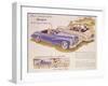 Poster Advertising the Peugeot 203, 1952-null-Framed Giclee Print