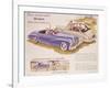 Poster Advertising the Peugeot 203, 1952-null-Framed Giclee Print